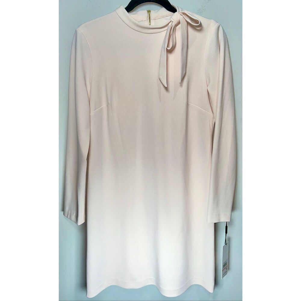 Calvin Klein pink long sleeve dress size 10